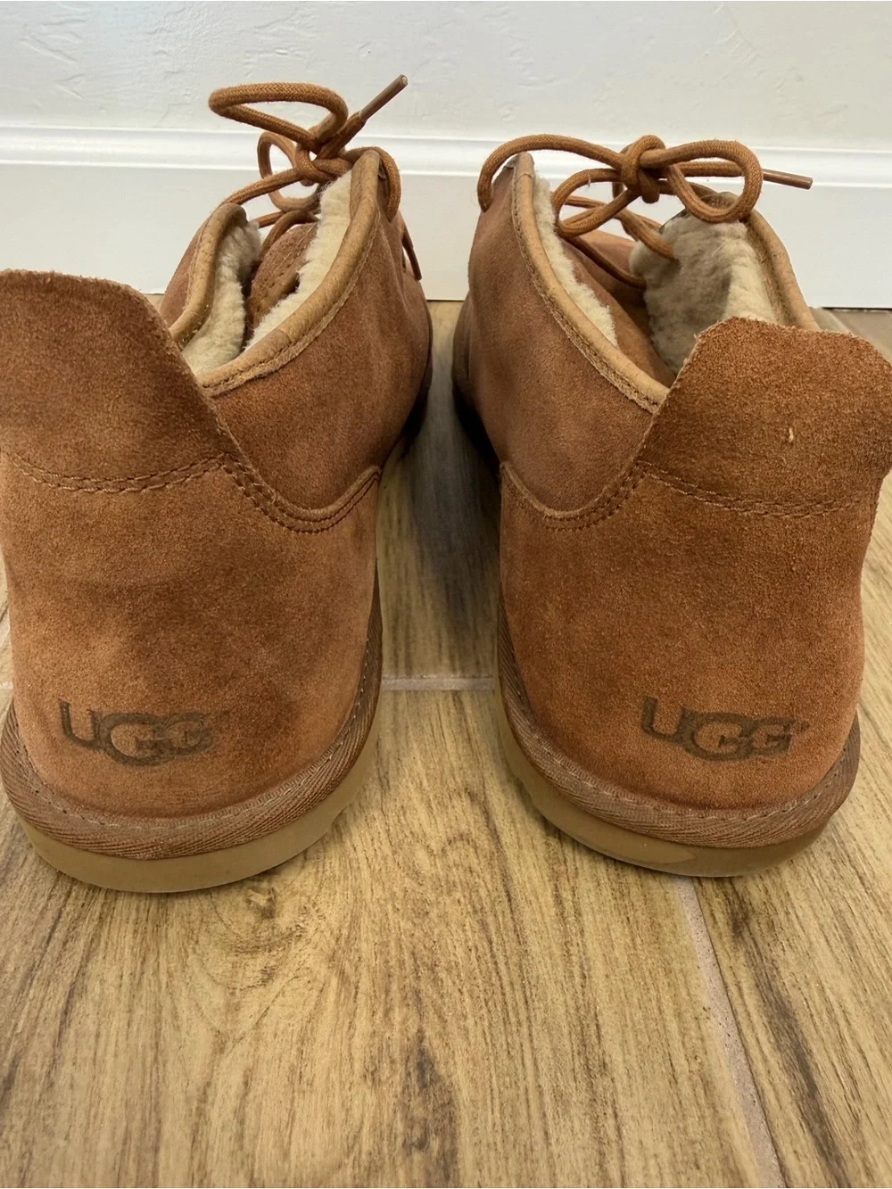 UGG Men's Chestnut Maksim Suede Fully Lined Chukka Ankle Boots Size 15
